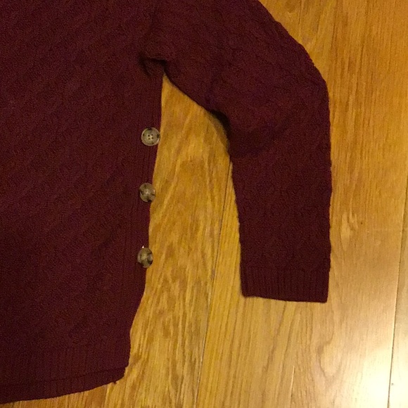 Jeanne Pierre burgundy sweater, large, worn once. - Picture 4 of 7